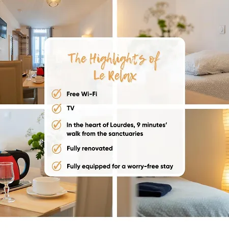 Relax - 9 Min Sanctuaires - Renove & Equipe - 3 Couchages Апартаменты Лурд